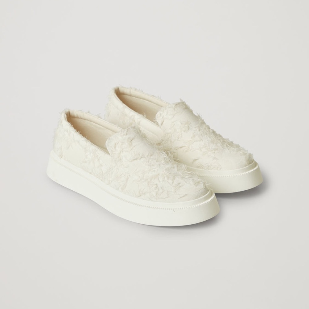 Cos Fluffy Slip-on Canvas Trainers